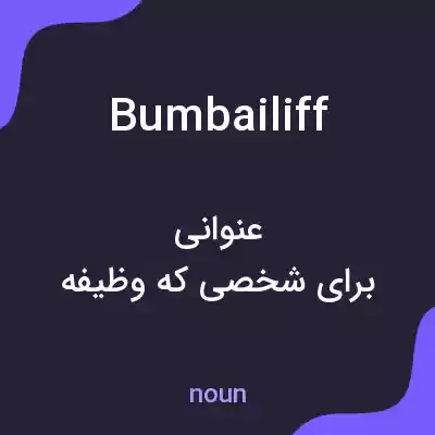 معنی bumbailiff به فارسی