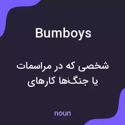 معنی bumboys به فارسی معنی bumboys به فارسی