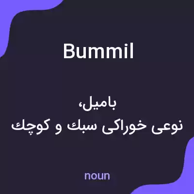 معنی bummil به فارسی معنی bummil به فارسی