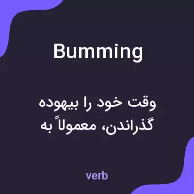 معنی bumming به فارسی معنی bumming به فارسی