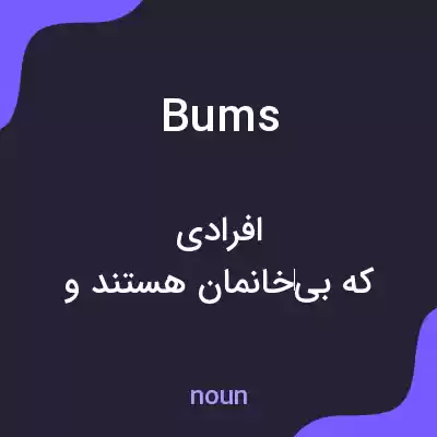 معنی bums به فارسی معنی bums به فارسی