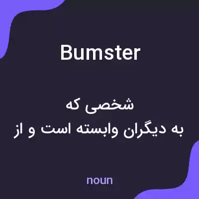 معنی bumster به فارسی معنی bumster به فارسی