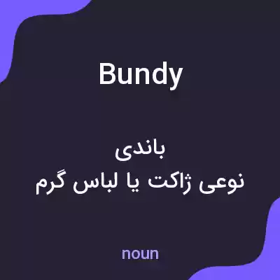 معنی bundy به فارسی معنی bundy به فارسی