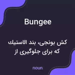 معنی bungee به فارسی معنی bungee به فارسی