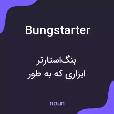 معنی bungstarter به فارسی