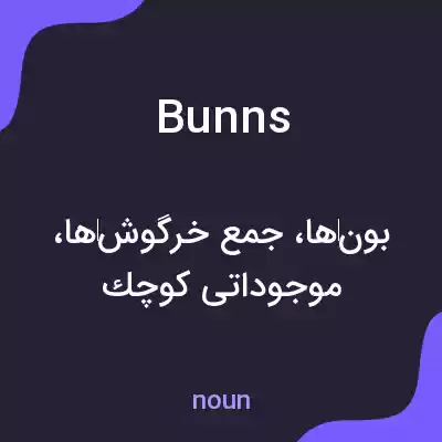 معنی bunns به فارسی معنی bunns به فارسی