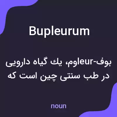 معنی bupleurum به فارسی معنی bupleurum به فارسی