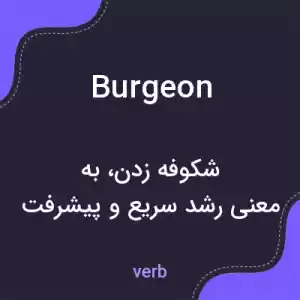 معنی burgeon به فارسی معنی burgeon به فارسی