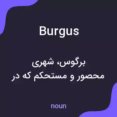 معنی burgus به فارسی معنی burgus به فارسی