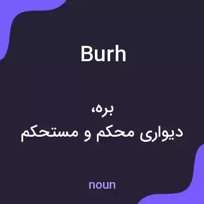 معنی burh به فارسی