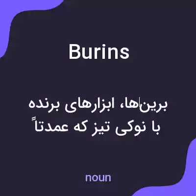 معنی burins به فارسی معنی burins به فارسی