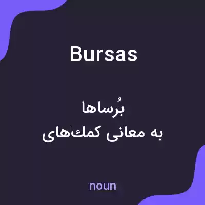 معنی bursas به فارسی معنی bursas به فارسی