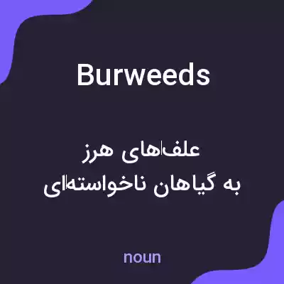 معنی burweeds به فارسی معنی burweeds به فارسی