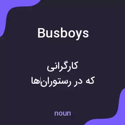 معنی busboys به فارسی معنی busboys به فارسی
