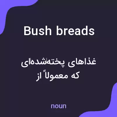 معنی bush breads به فارسی معنی bush breads به فارسی