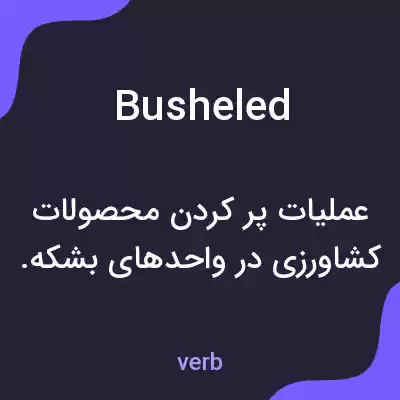 معنی busheled به فارسی معنی busheled به فارسی