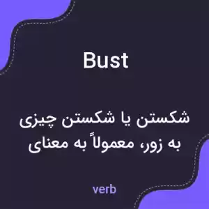 معنی bust به فارسی معنی bust به فارسی