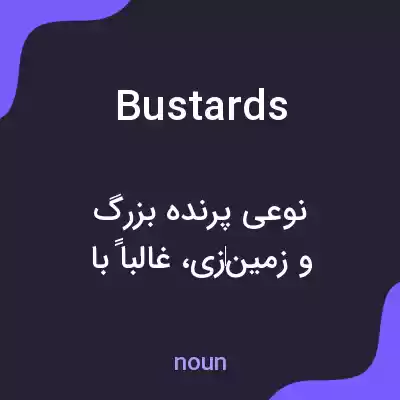 معنی bustards به فارسی معنی bustards به فارسی