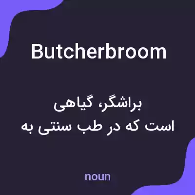 معنی butcherbroom به فارسی معنی butcherbroom به فارسی