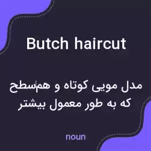معنی butch haircut به فارسی معنی butch haircut به فارسی