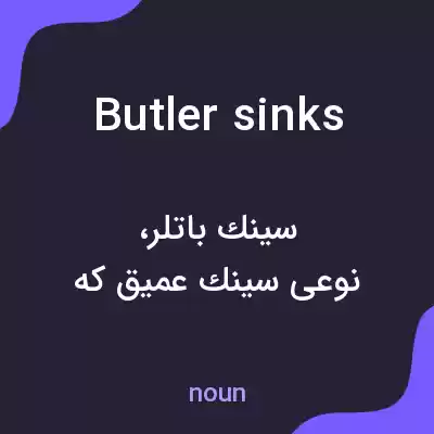 معنی butler sinks به فارسی معنی butler sinks به فارسی