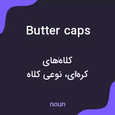 معنی butter caps به فارسی معنی butter caps به فارسی