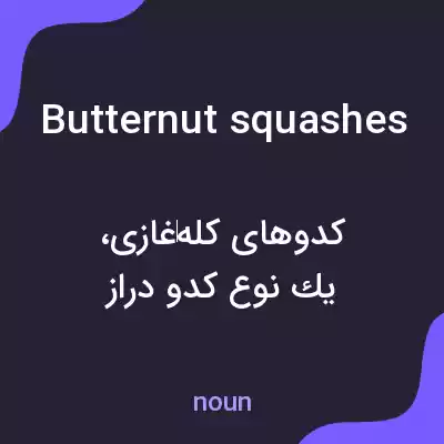 معنی butternut squashes به فارسی معنی butternut squashes به فارسی
