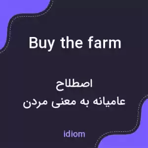 معنی buy the farm به فارسی معنی buy the farm به فارسی