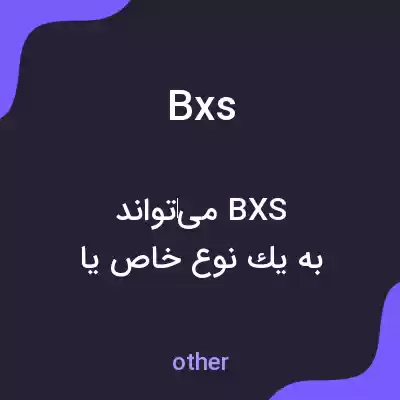 معنی bxs به فارسی معنی bxs به فارسی