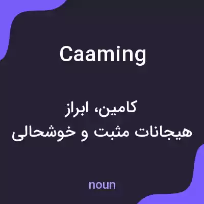 معنی caaming به فارسی معنی caaming به فارسی