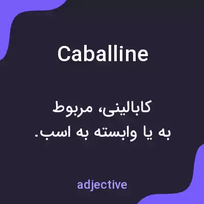 معنی caballine به فارسی معنی caballine به فارسی