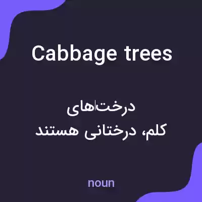 معنی cabbage trees به فارسی معنی cabbage trees به فارسی