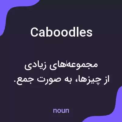 معنی caboodles به فارسی