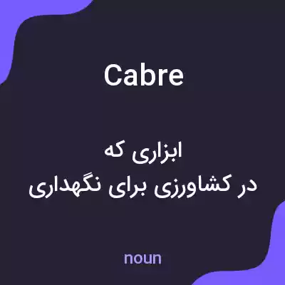 معنی cabre به فارسی معنی cabre به فارسی