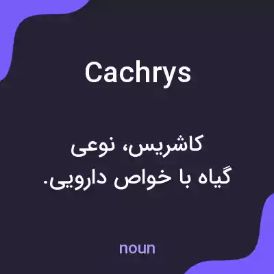 معنی cachrys به فارسی معنی cachrys به فارسی