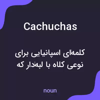 معنی cachuchas به فارسی معنی cachuchas به فارسی