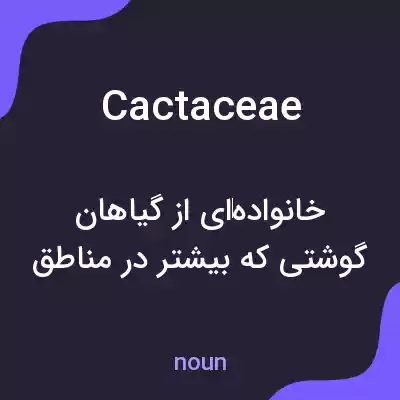 معنی cactaceae به فارسی معنی cactaceae به فارسی