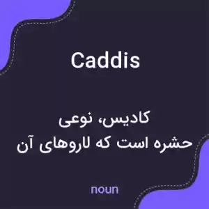 معنی caddis به فارسی معنی caddis به فارسی