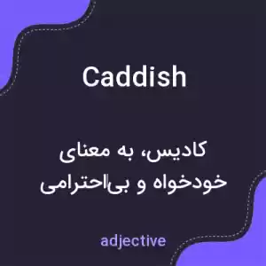 معنی caddish به فارسی معنی caddish به فارسی