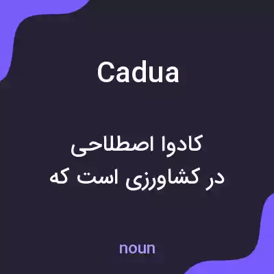 معنی cadua به فارسی معنی cadua به فارسی