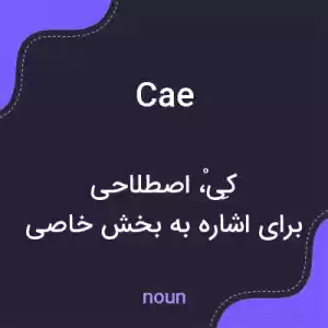 معنی cae به فارسی معنی cae به فارسی