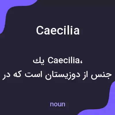 معنی caecilia به فارسی معنی caecilia به فارسی