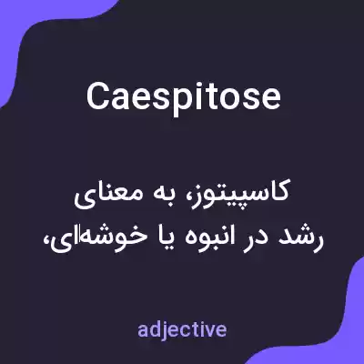 معنی caespitose به فارسی معنی caespitose به فارسی