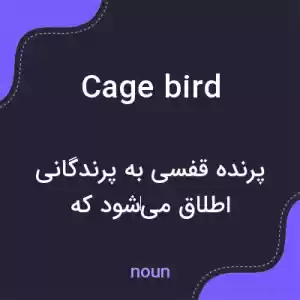 معنی cage bird به فارسی معنی cage bird به فارسی