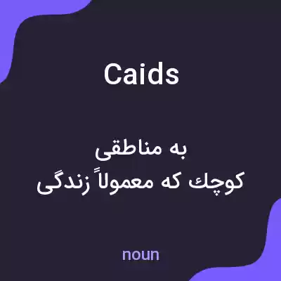 معنی caids به فارسی معنی caids به فارسی