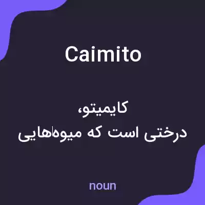 معنی caimito به فارسی معنی caimito به فارسی