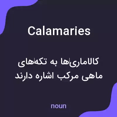 معنی calamaries به فارسی معنی calamaries به فارسی