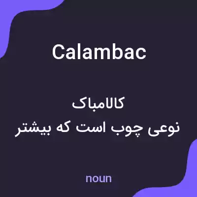 معنی calambac به فارسی معنی calambac به فارسی