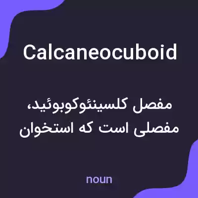 معنی calcaneocuboid به فارسی معنی calcaneocuboid به فارسی