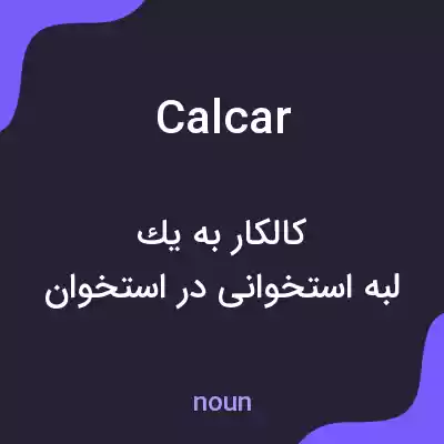 معنی calcar به فارسی معنی calcar به فارسی
